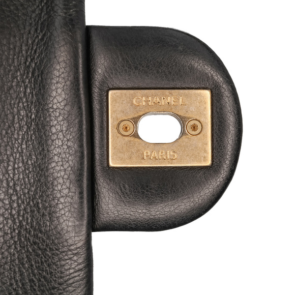 Pre-Loved Chanel CC Chevron Lambskin Round Flap Satchel - Picture 7 of 11